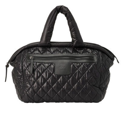 Coco Cocoon Tote, &pound;1,300, Handbags, Black, Nylon, Front view